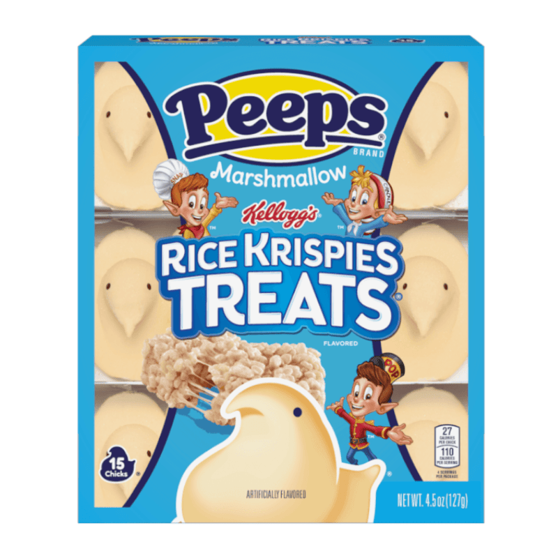 Peeps Rice Krispies Treats marshmallow chicks 15 pack American candy 127g