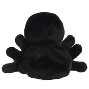 Palm Pals Penny Mae Spider plush toy with raised legs and smiling fanged face, angled view.