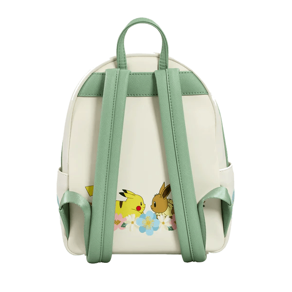 Pikachu And Eevee Floral Mini Backpack Pokemon - Something Different Gift Shop