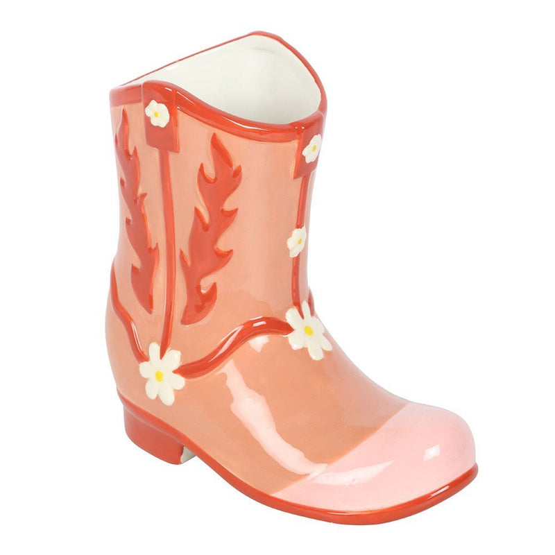 Pink Cowboy Boot Flower Vase - Something Different Gift Shop