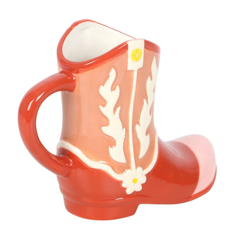 Pink Cowboy Boot Shaped Mug - Something Different Gift Shop