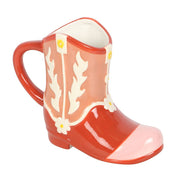 Pink Cowboy Boot Shaped Mug - Something Different Gift Shop