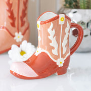 Pink Cowboy Boot Shaped Mug - Something Different Gift Shop