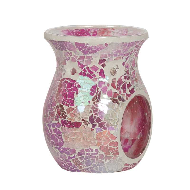 Pink Mosaic Glass Wax Melt Burner - Something Different Gift Shop