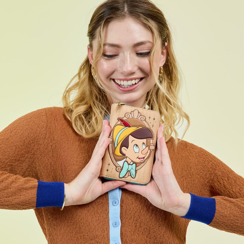 Pinocchio Cameo Zip Around Wallet - Something Different Gift Shop