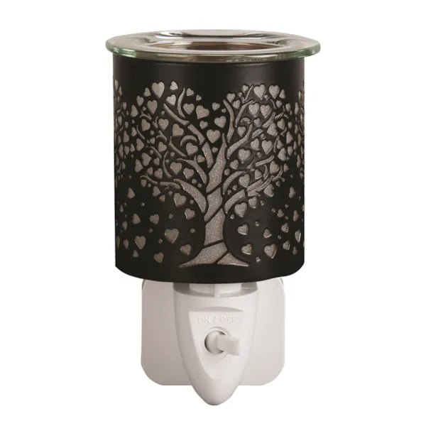 Plug - In Black Heart Tree Wax Melt Burner - Something Different Gift Shop