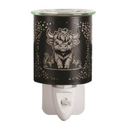 Plug - In Black Highland Cow Wax Melt Burner - Something Different Gift Shop