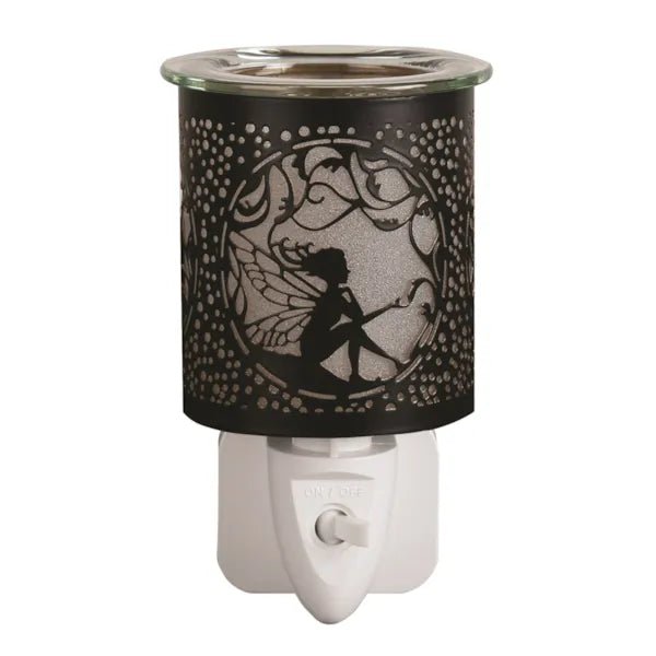 Plug - In Satin Black Fairy Wax Melt Burner - Something Different Gift Shop