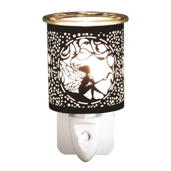 Plug - In Satin Black Fairy Wax Melt Burner - Something Different Gift Shop