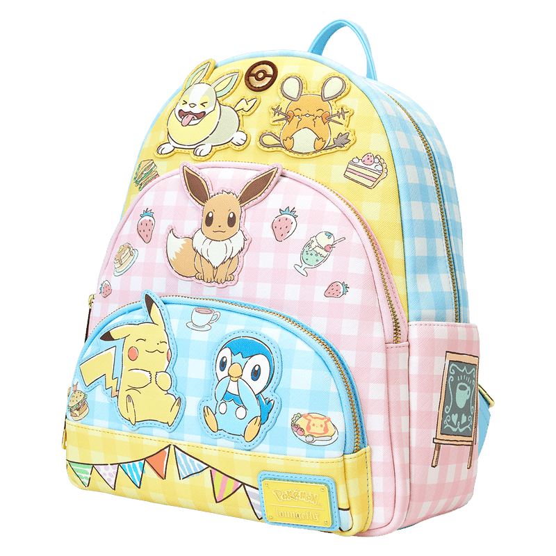 Pokémon Café Triple Pocket Mini Backpack - Something Different Gift Shop