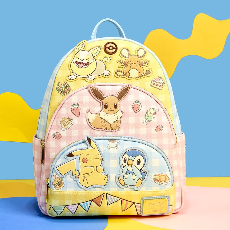 Pokémon Café Triple Pocket Mini Backpack - Something Different Gift Shop