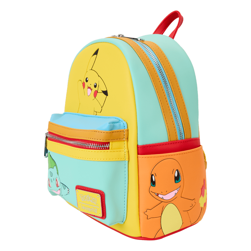 Pokémon Color Block Starters Mini Backpack - Something Different Gift Shop