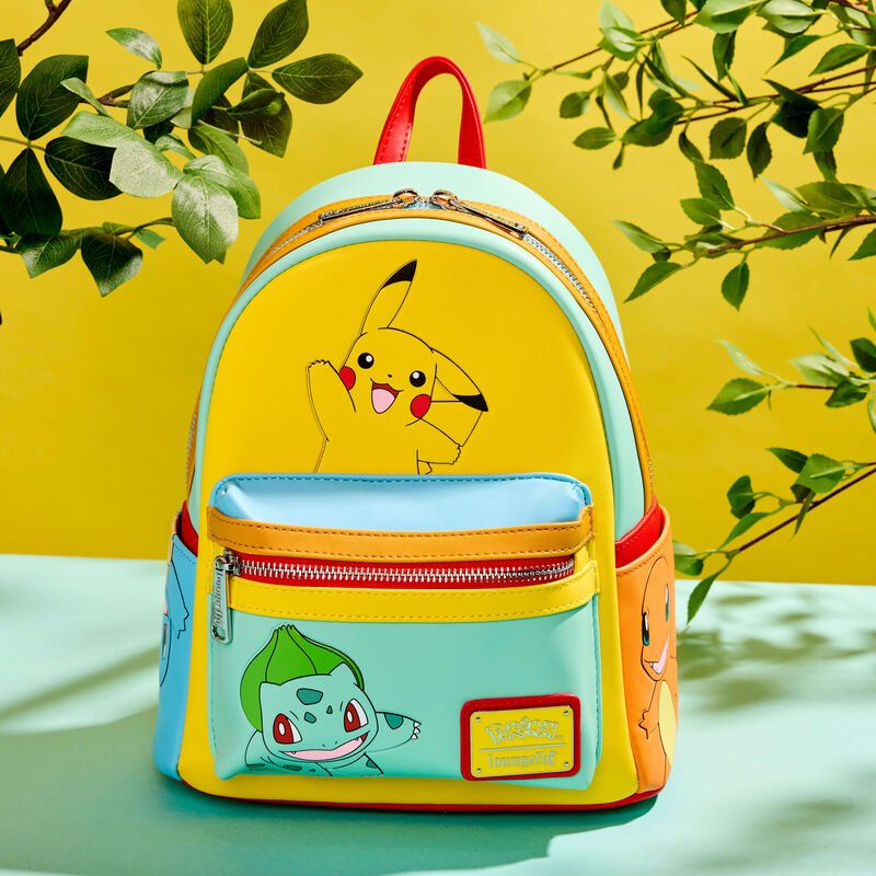 Pokémon Color Block Starters Mini Backpack - Something Different Gift Shop