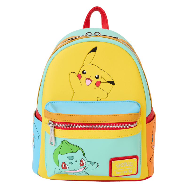Pokémon Color Block Starters Mini Backpack - Something Different Gift Shop