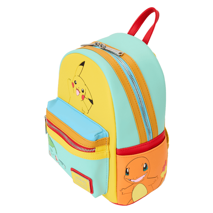 Pokémon Color Block Starters Mini Backpack - Something Different Gift Shop