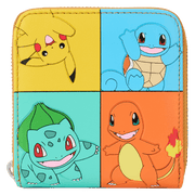 Pokémon Color Block Starters Zip Around Wallet - Something Different Gift Shop