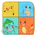 Pokémon Color Block Starters Zip Around Wallet - Something Different Gift Shop