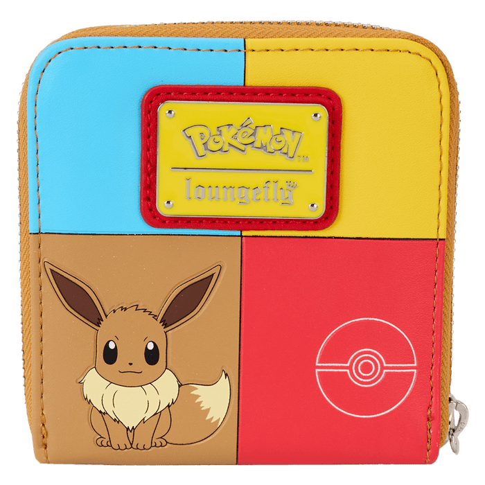 Pokémon Color Block Starters Zip Around Wallet - Something Different Gift Shop