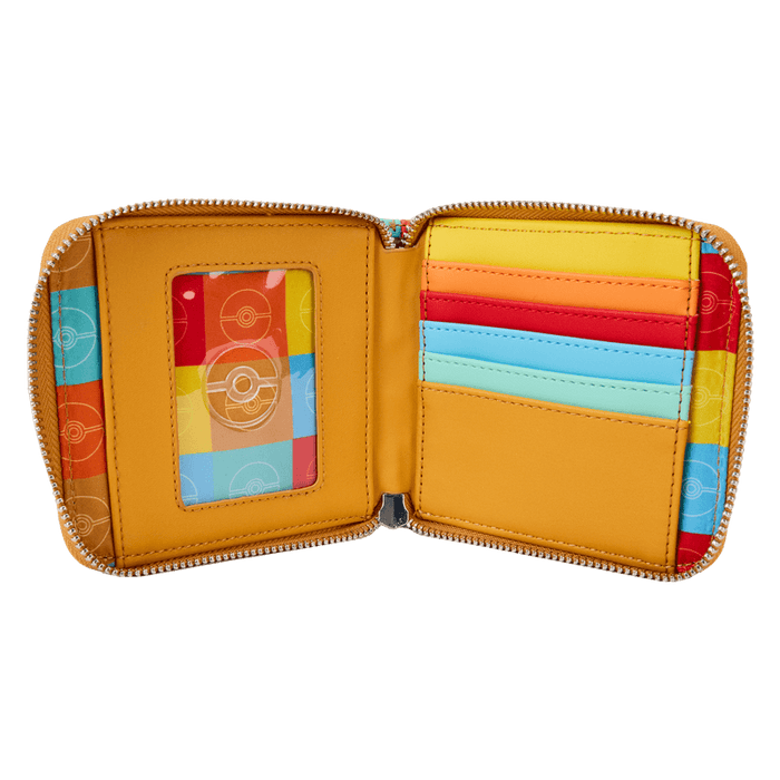 Pokémon Color Block Starters Zip Around Wallet - Something Different Gift Shop
