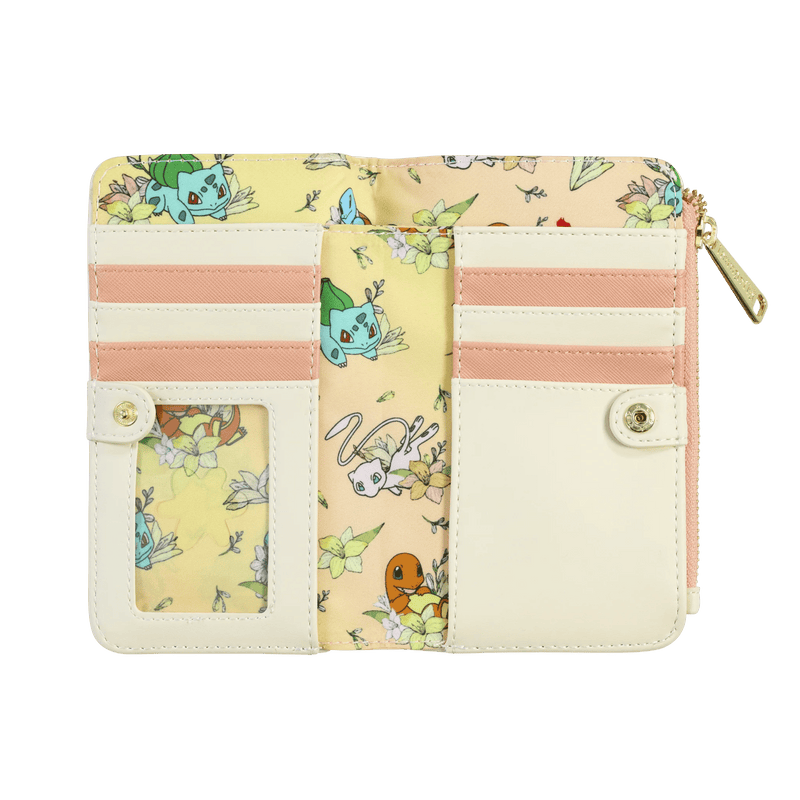 Pokemon Kanto Starters Floral Wallet - Something Different Gift Shop
