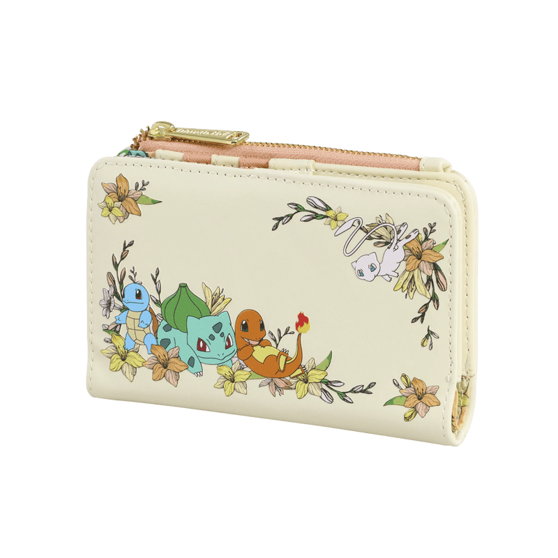 Pokemon Kanto Starters Floral Wallet - Something Different Gift Shop