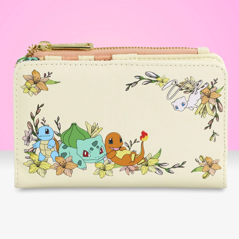 Pokemon Kanto Starters Floral Wallet - Something Different Gift Shop