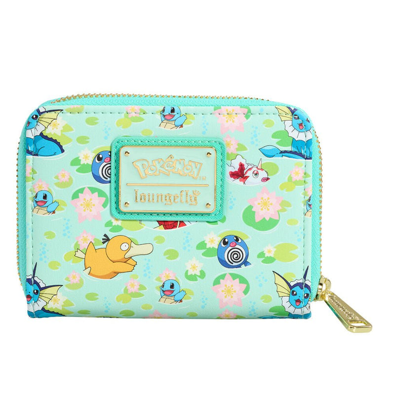 Pokemon Water Type All Over Print Zip Around Wallet - Something Different Gift Shop