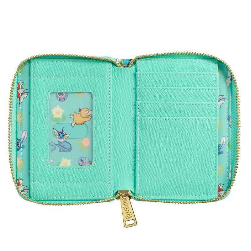 Pokemon Water Type All Over Print Zip Around Wallet - Something Different Gift Shop