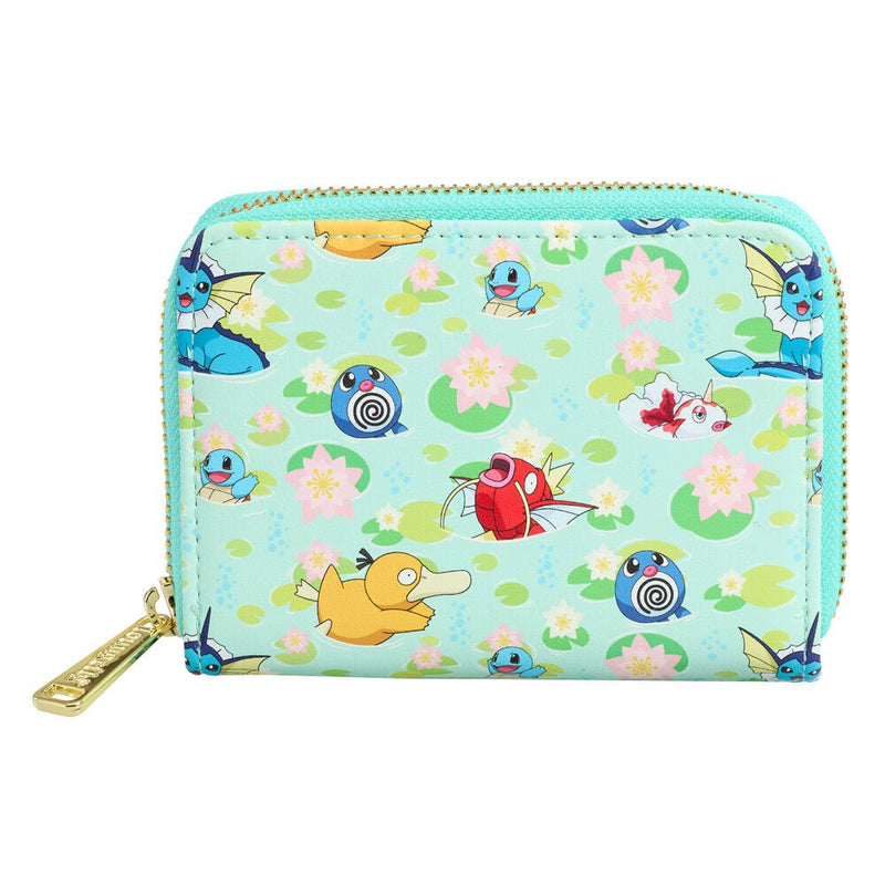 Pokemon Water Type All Over Print Zip Around Wallet - Something Different Gift Shop