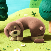 Like Owner, Like Dog brown puppy figure from the 52TOYS PooPoo Pups collection