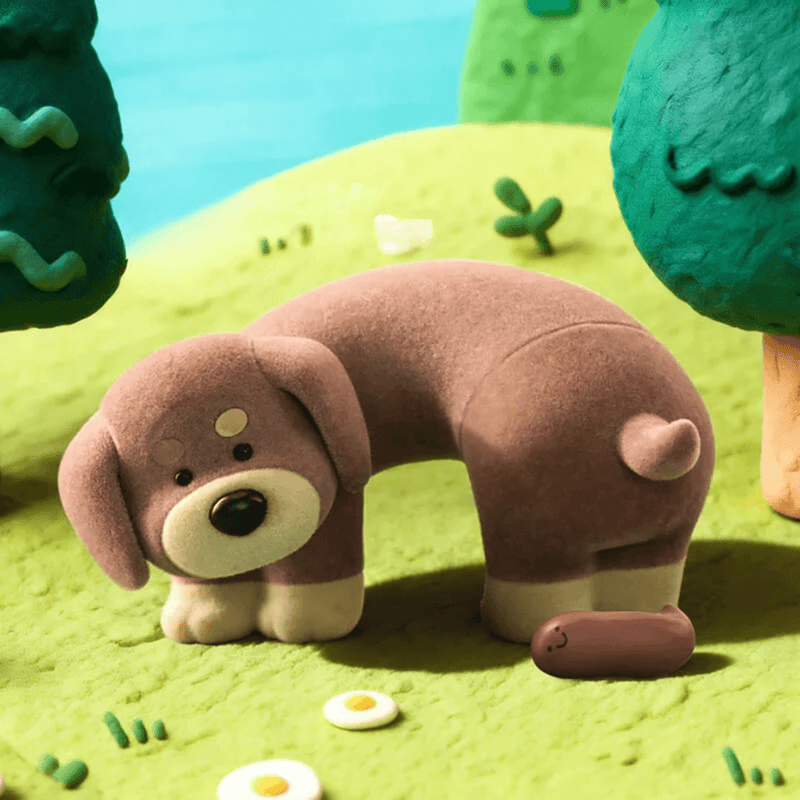Like Owner, Like Dog brown puppy figure from the 52TOYS PooPoo Pups collection
