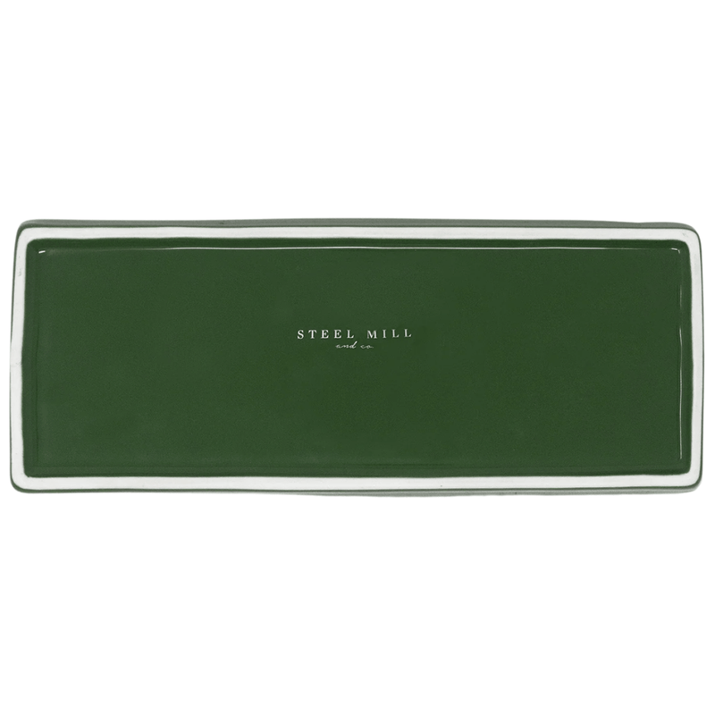 Base of Pride and Prejudice literary trinket tray with Steel Mill and Co logo
