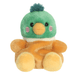 Puddles Mallard Duck Palm Pals plush toy with green head, yellow beak, rosy cheeks and golden-brown body.
