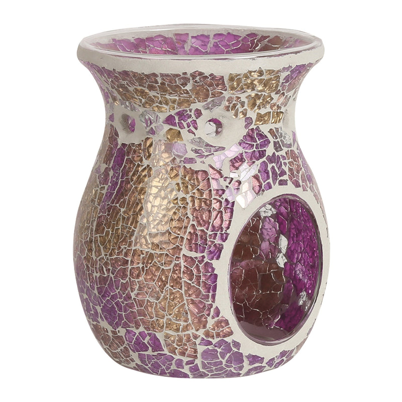 Purple & Gold Mosaic Wax Melt Burner - Something Different Gift Shop