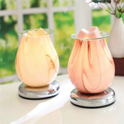 Purple Swirl Oval Touch Wax Melt Burner - Something Different Gift Shop