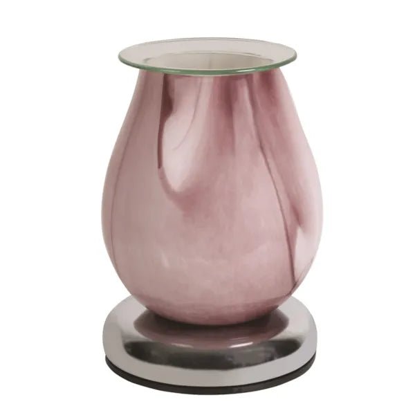Purple Swirl Oval Touch Wax Melt Burner - Something Different Gift Shop