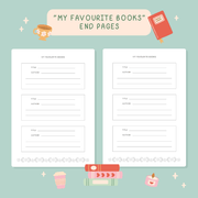 Favourite books end pages inside the Reading Journal