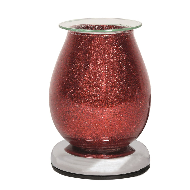 Red Glitter Touch Electric Wax Melt Burner - Something Different Gift Shop