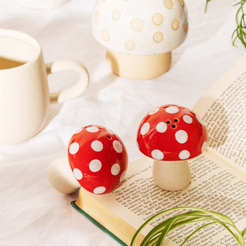 Sass and Belle Red Mushroom Salt and Pepper Set – Something Different Gift Shop