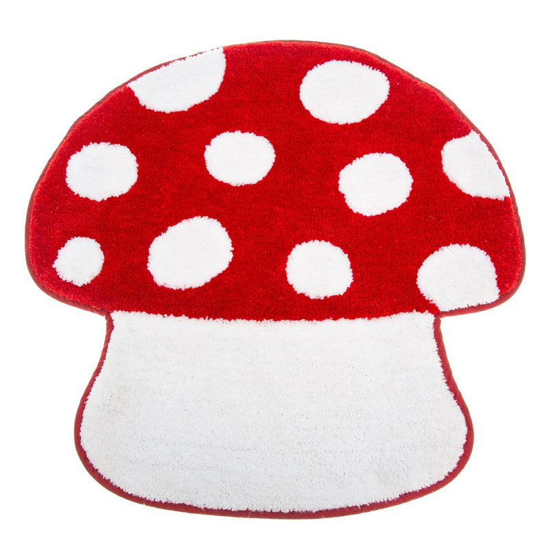 Sass and Belle Red Mushroom Tufted Bath Mat – Something Different Gift Shop
