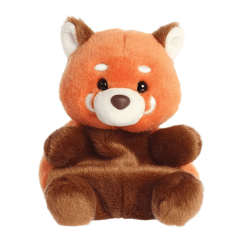 Palm Pals Rei Red Panda orange and brown plush soft toy front view