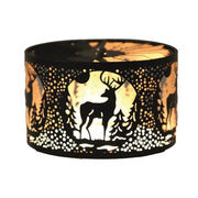 Reindeer Spinning Carousel Candle Shade – Black & Gold - Something Different Gift Shop
