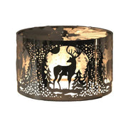 Reindeer Spinning Carousel Candle Shade – Silver - Something Different Gift Shop