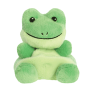 Palm Pals Ribbits Frog 13cm green plush soft toy front view