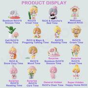 Grid showing all 16 RiCO Happy Room Tour blind-box collectable designs
