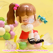 Rolife Candy mini figure with glossy hair and ultra-clear candy wrapper.