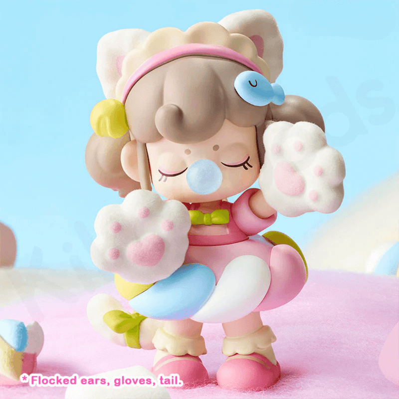 Rolife Kitty mini figure with flocked ears, paws and tail.