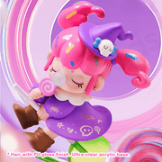 Rolife Witch mini figure with glossy hair on a clear acrylic base.