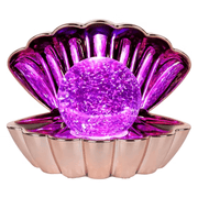 Rose Gold LED Colour Changing Clam Mood Light - Something Different Gift Shop