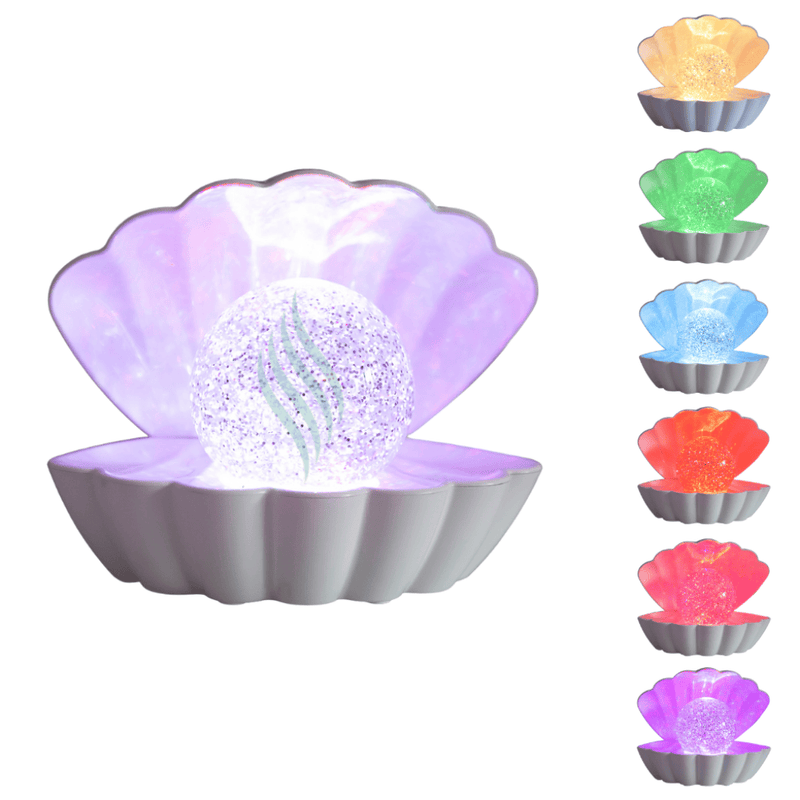 Rose Gold LED Colour Changing Clam Mood Light - Something Different Gift Shop